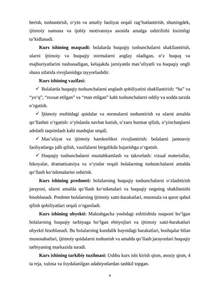 Maktabgacha yoshdagi eshitishida nuqsoni bo‘lgan bolalarda huquqiy tarbiyaning asosiy vositalaridan foydalanish 3