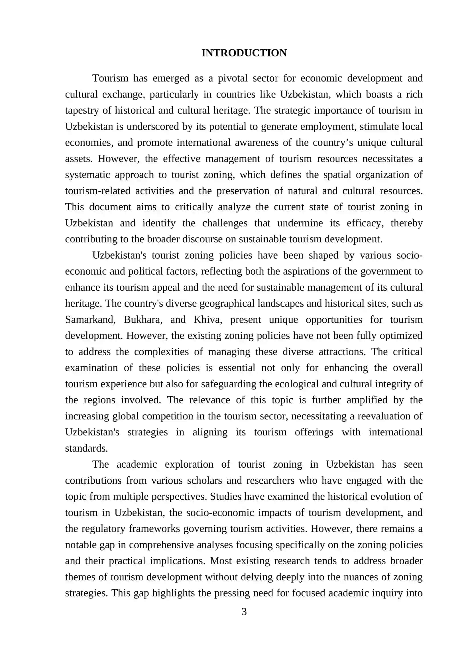 Isseues of turist zoning of Uzbekistan 3