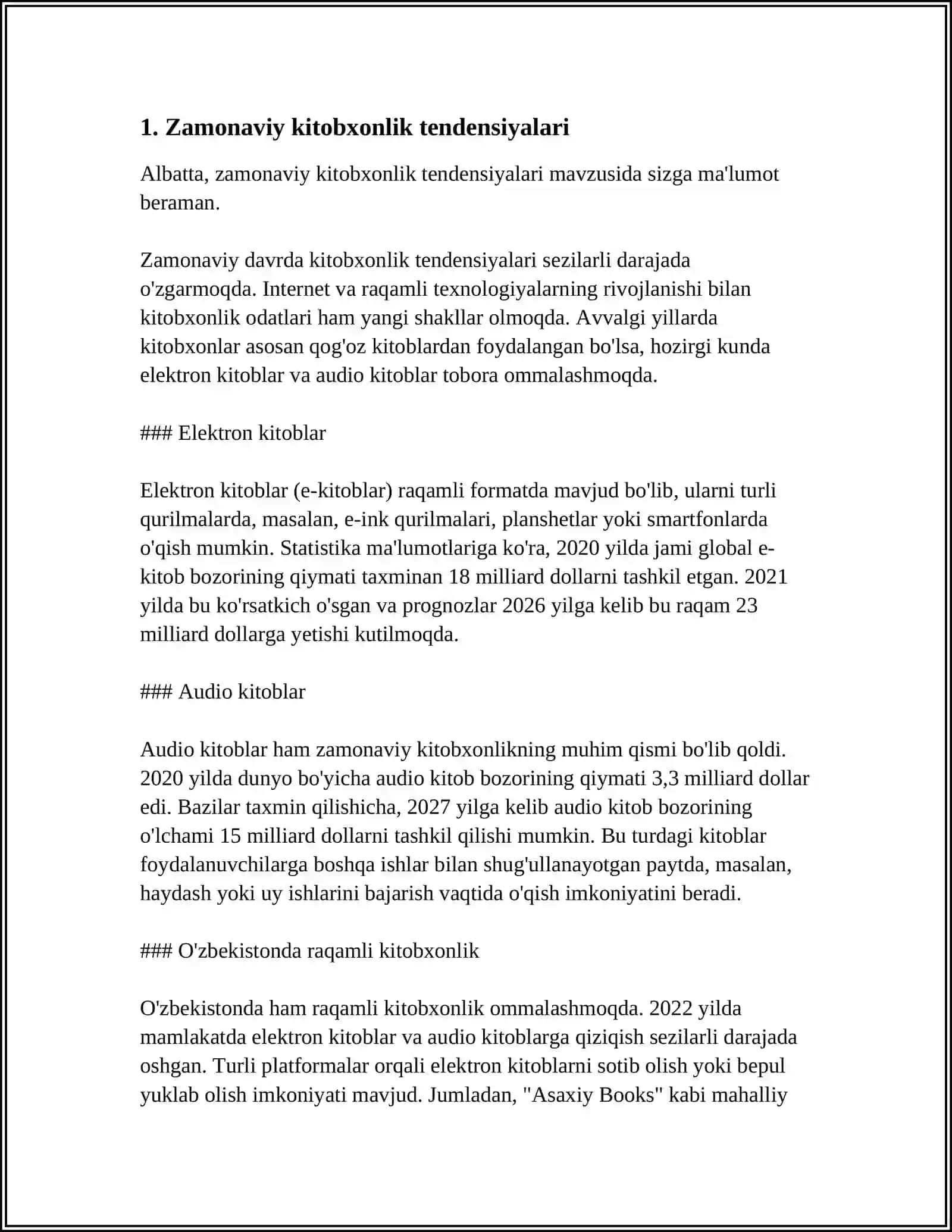 JAMOAT KUTUBXONALARI VA AHOLINING AHBOROTGA BO'LGAN EXTIYOJI 3