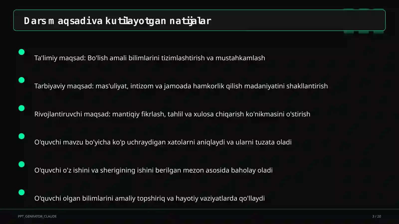 Bo'lish amali (2-sinf) 3