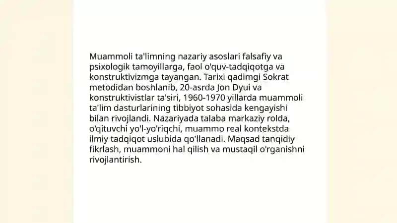 Muammoli ta'lim rivojlantiruvchi talim tehnologiyalari 3