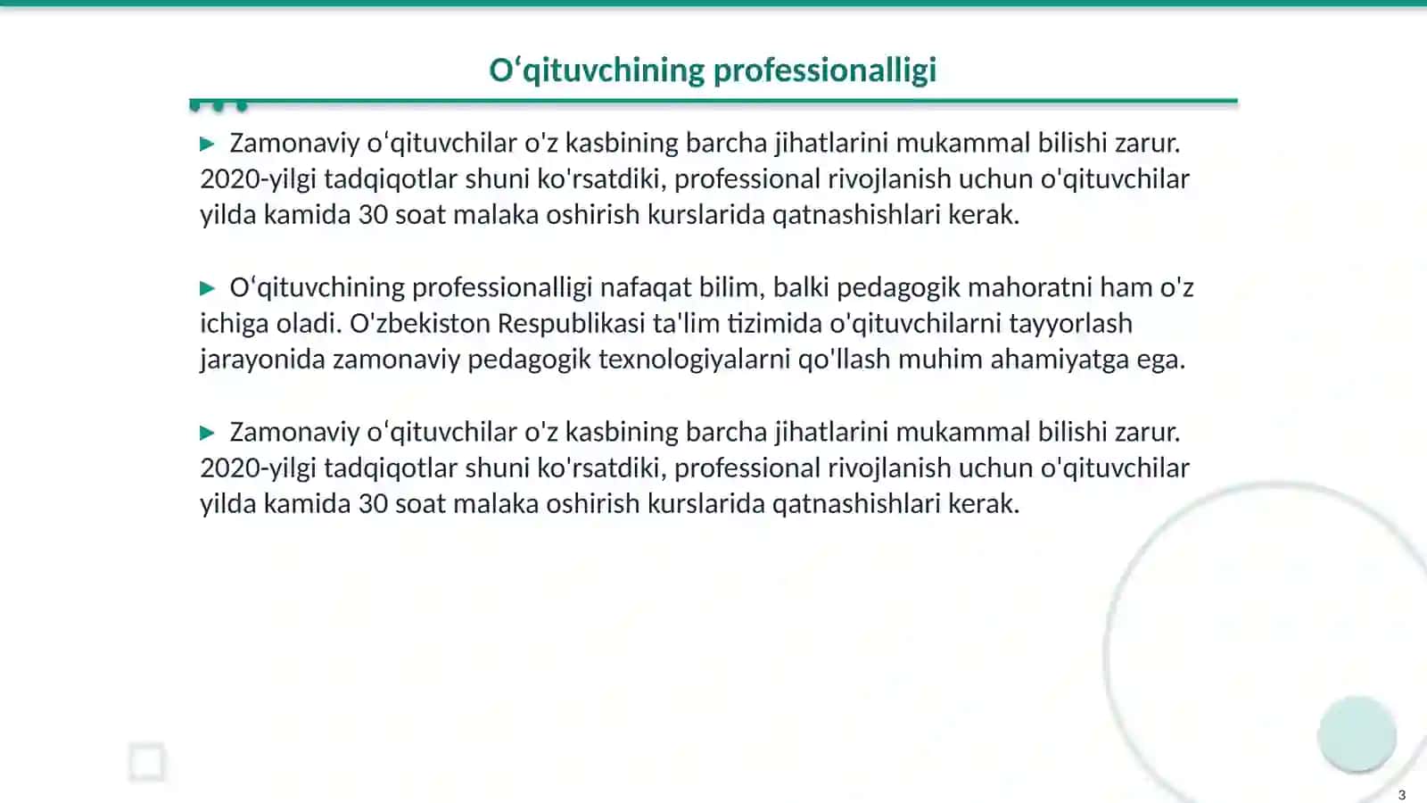 Zamonaviy oʻqituvchi kompentatsiyasini shakllantirishning nazariy va amaliy asoslari 3