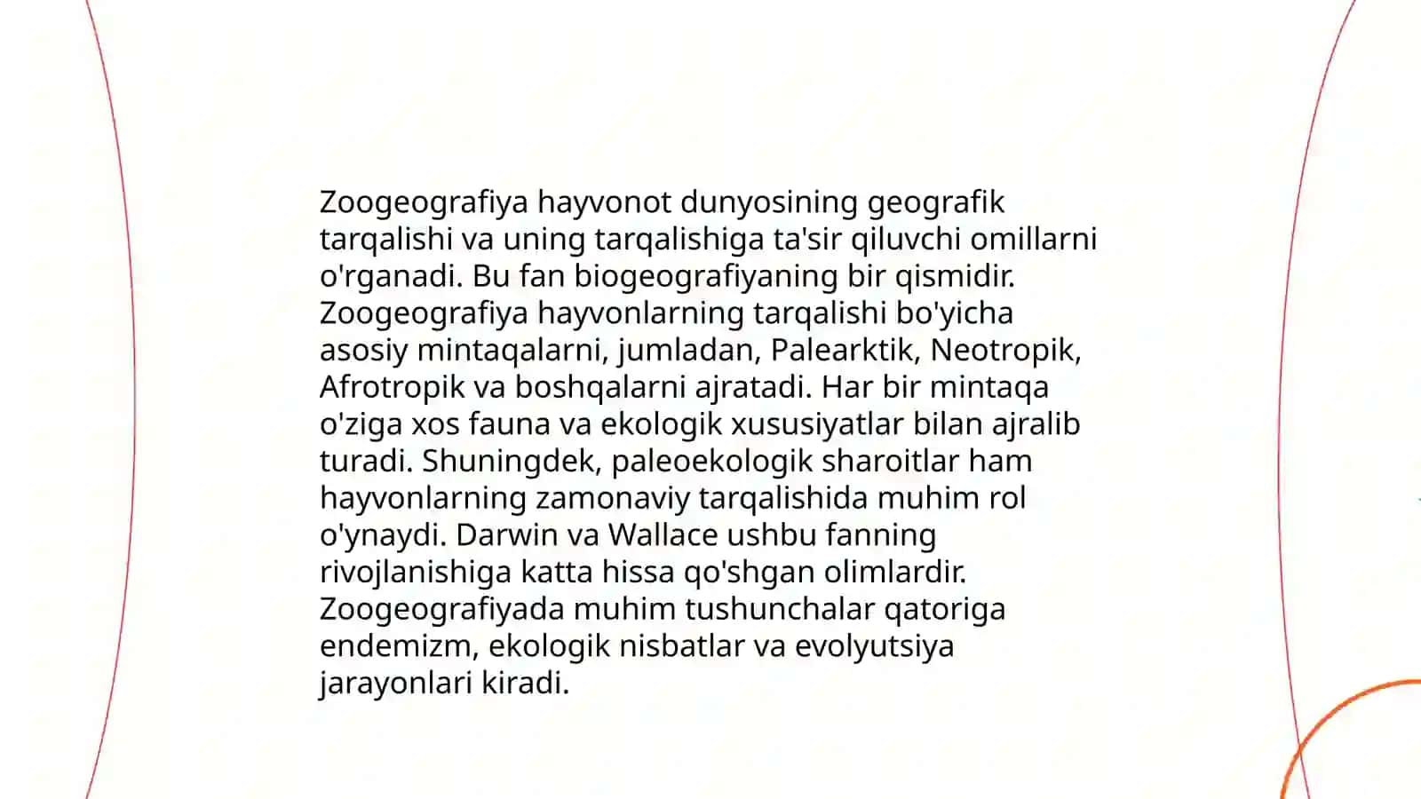 Zoogeografiyada fan tushunchasi. Fauna tarkibi 3