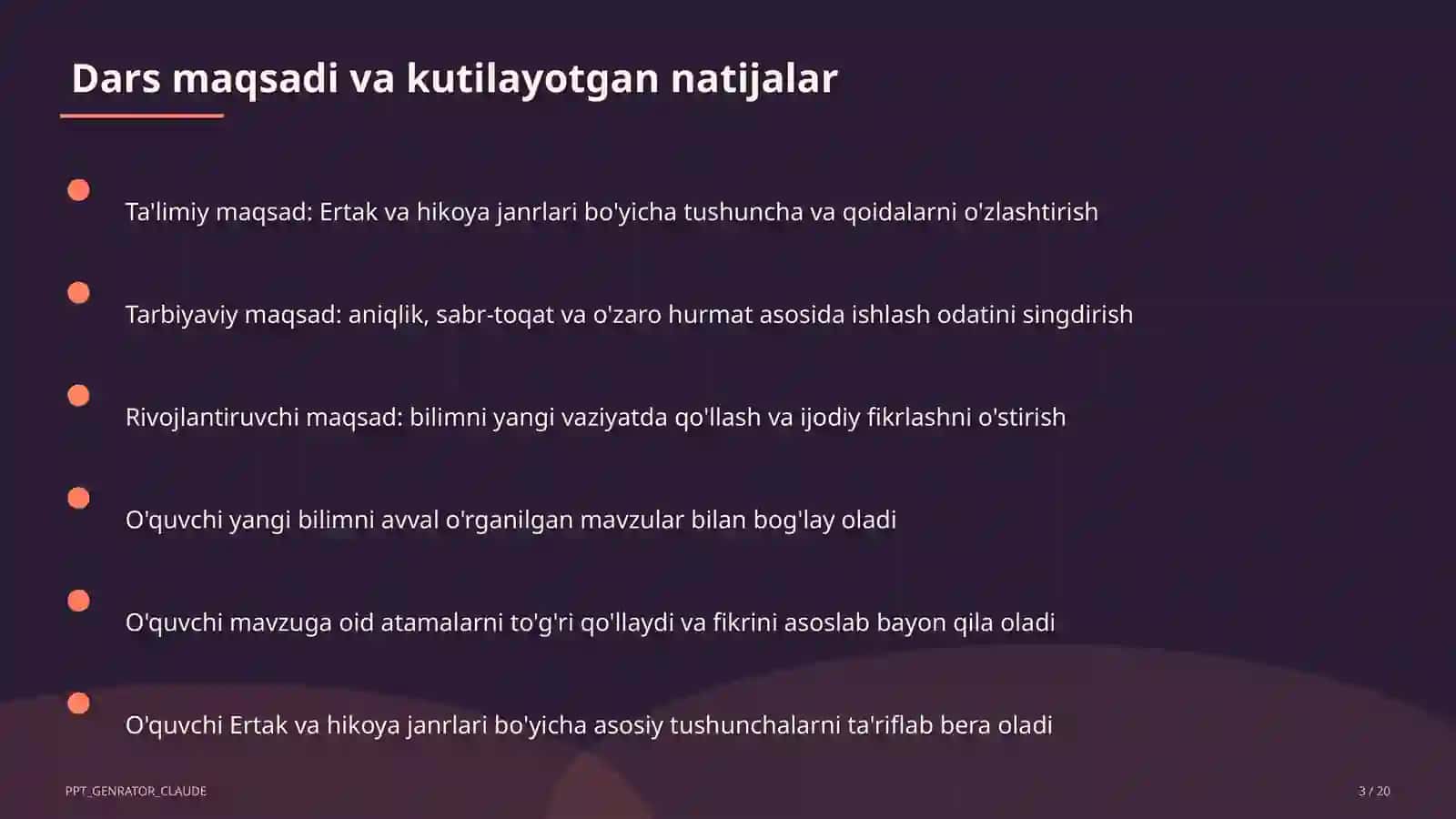 Ertak va hikoya janrlari (4-sinf) 3