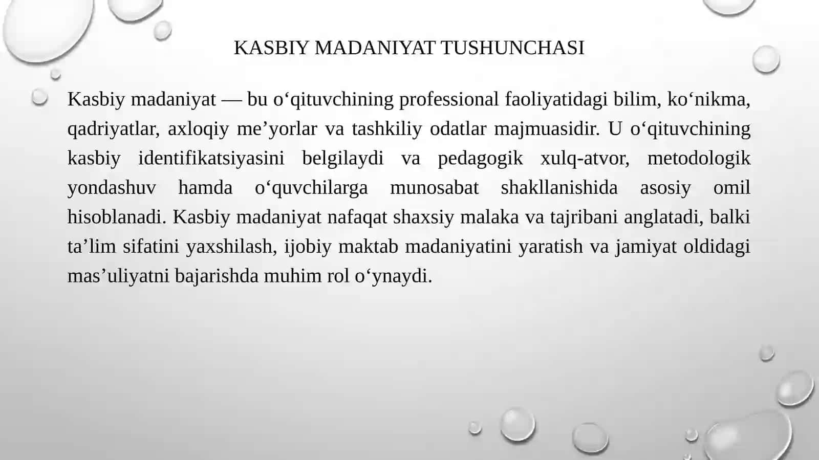 O'qituvchining Kasbiy Madaniyati 3