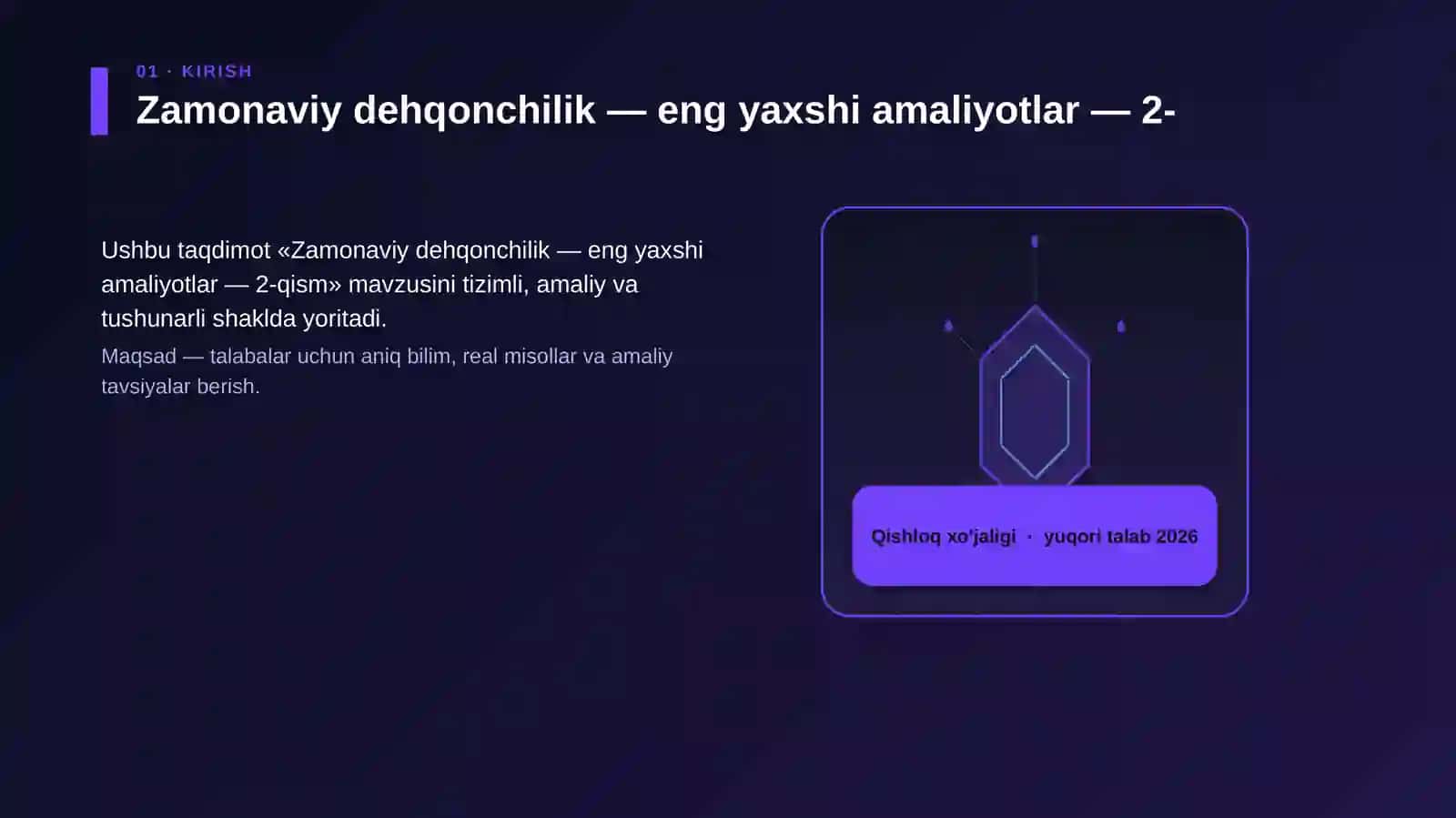 Zamonaviy dehqonchilik — eng yaxshi amaliyotlar — 2-qism 3