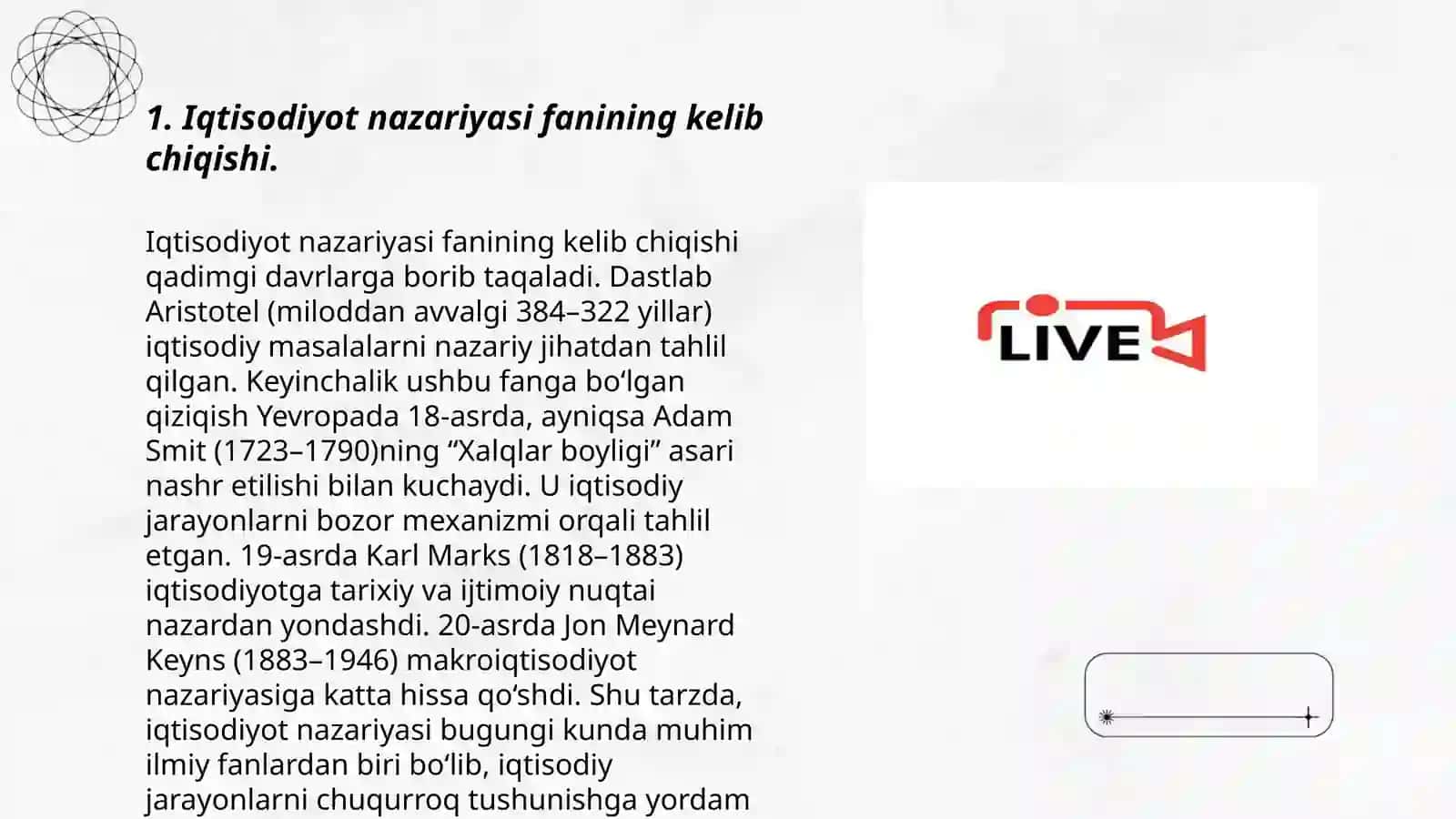 Iqtisodiyot nazariyasi faninig shakllanish va rivojlanishda iqtisodiy ta'limotlarning o'rni 3