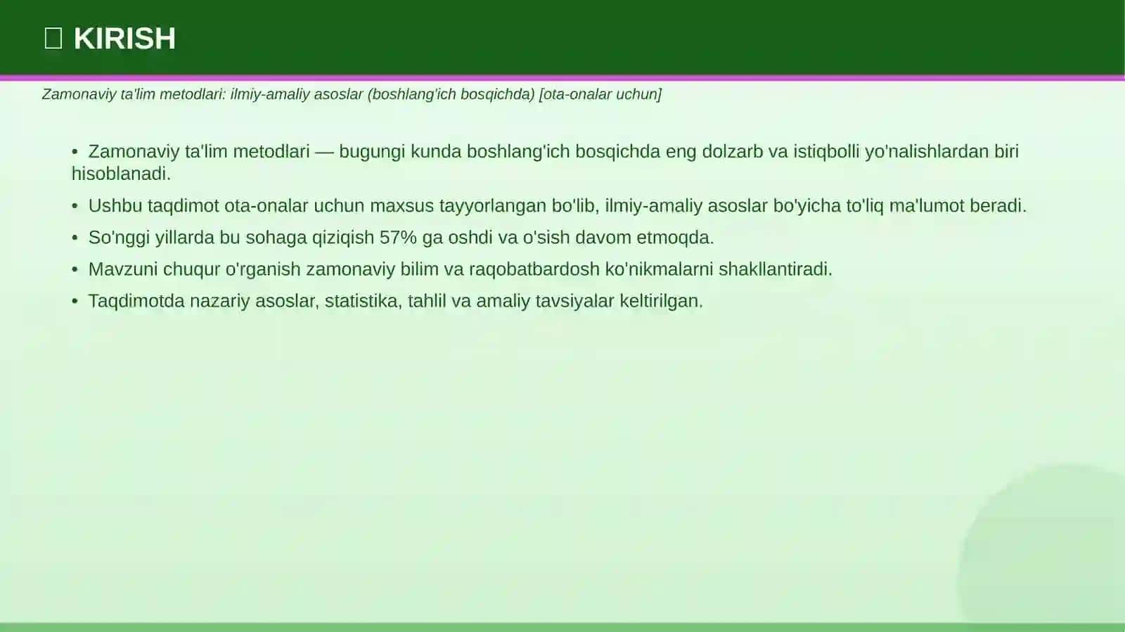 Ilmiy-amaliy asoslar — boshlang'ich bosqichda 3