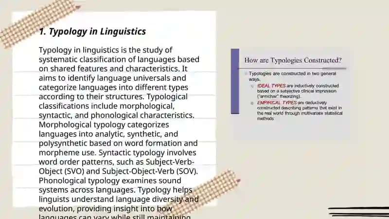 Typology in Linguistics 3