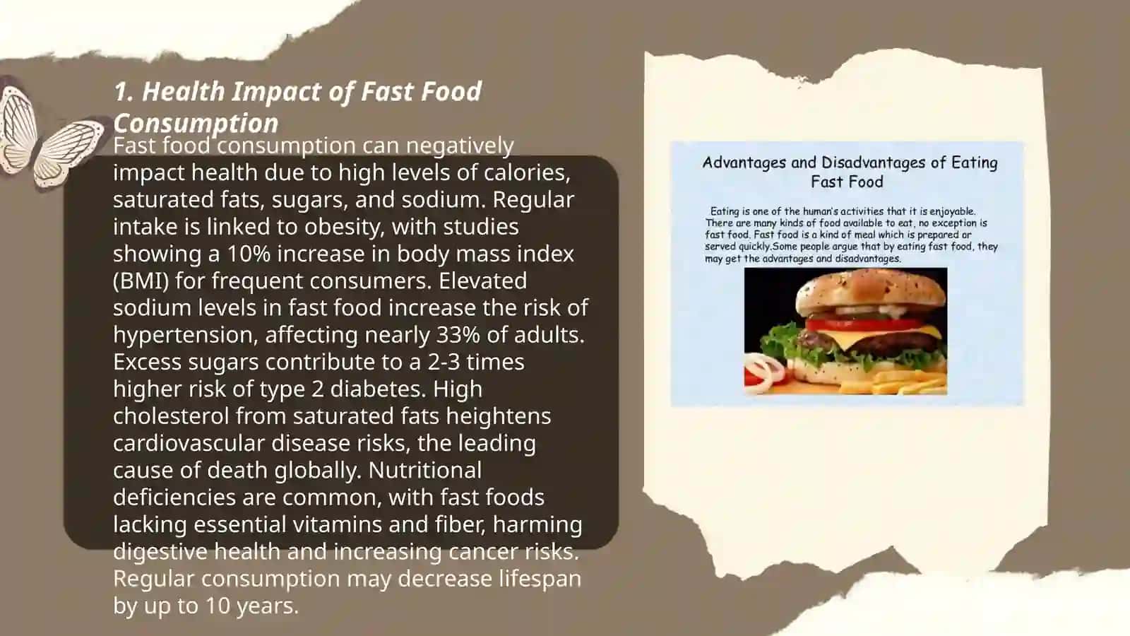 Fast food:Pros and Cons 3