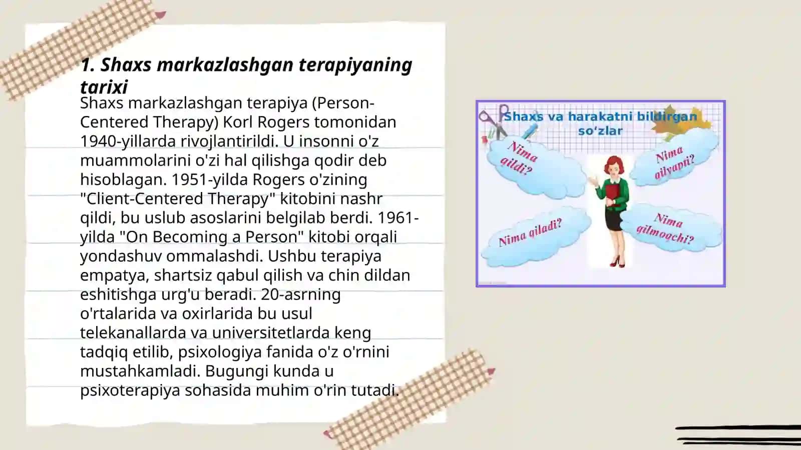 Shaxs markazlashgan terapiya 3