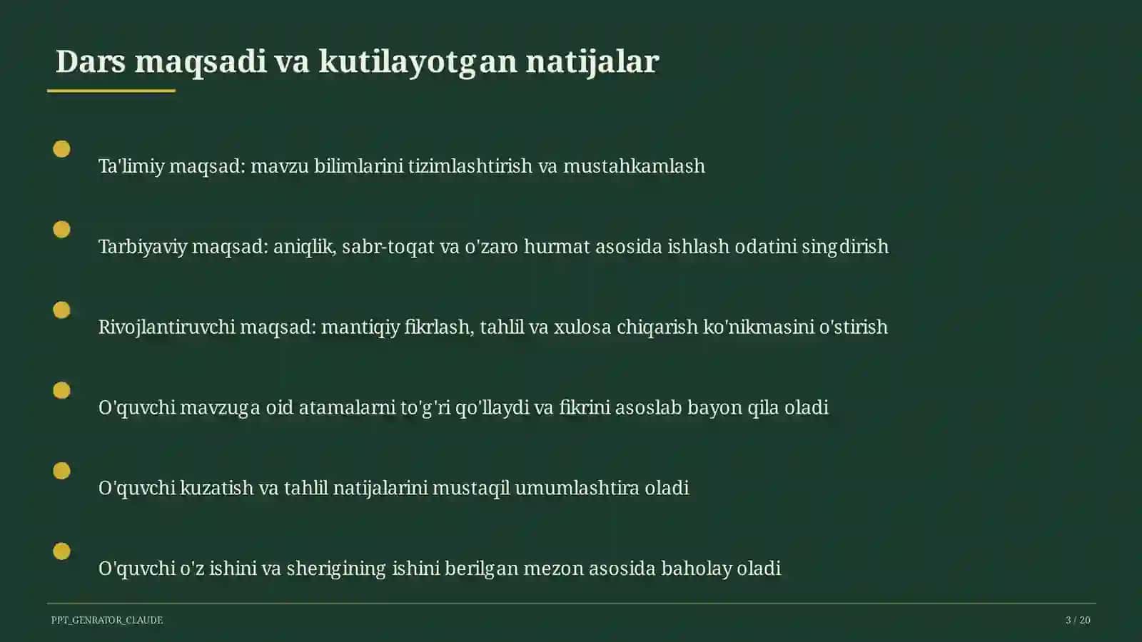 Ekologik tarbiya: tabiatni asraylik 3