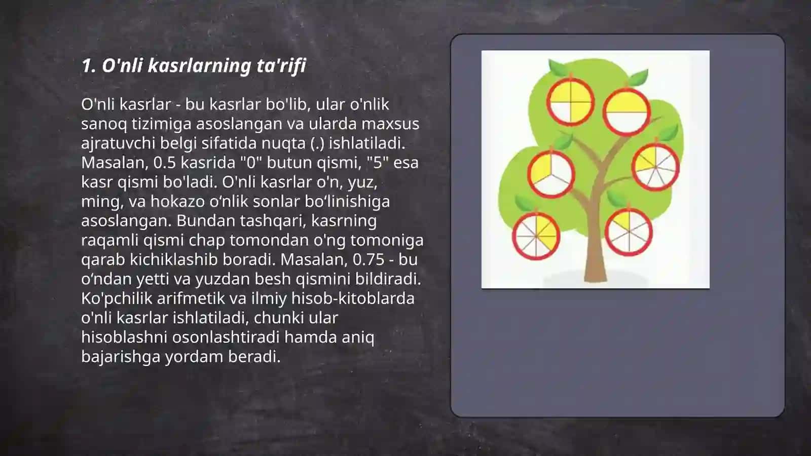 O’nli kasrlar 3
