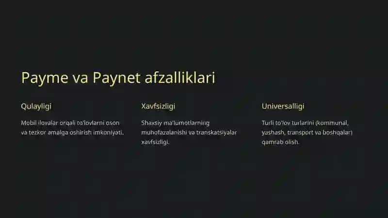 Payme, Paynet, joyda ilovalari taqdimoti 3