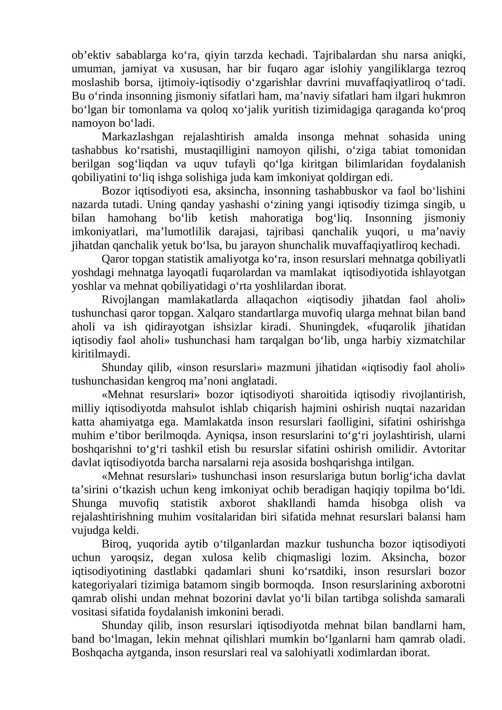 Inson resurslarining ijtimoiy-iqtisodiy mohiyati 3