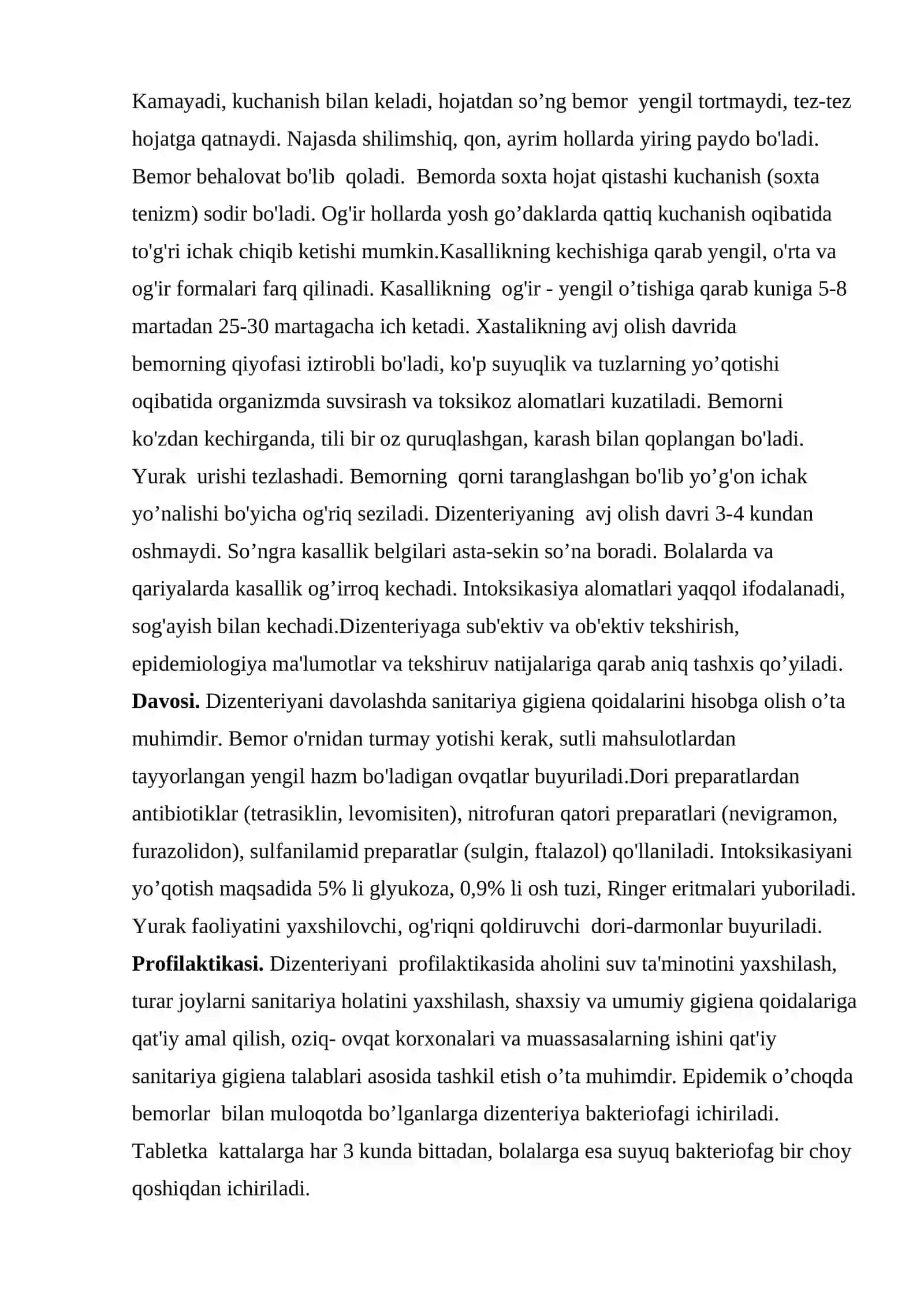 Dizenteriya (ichburug’) 3