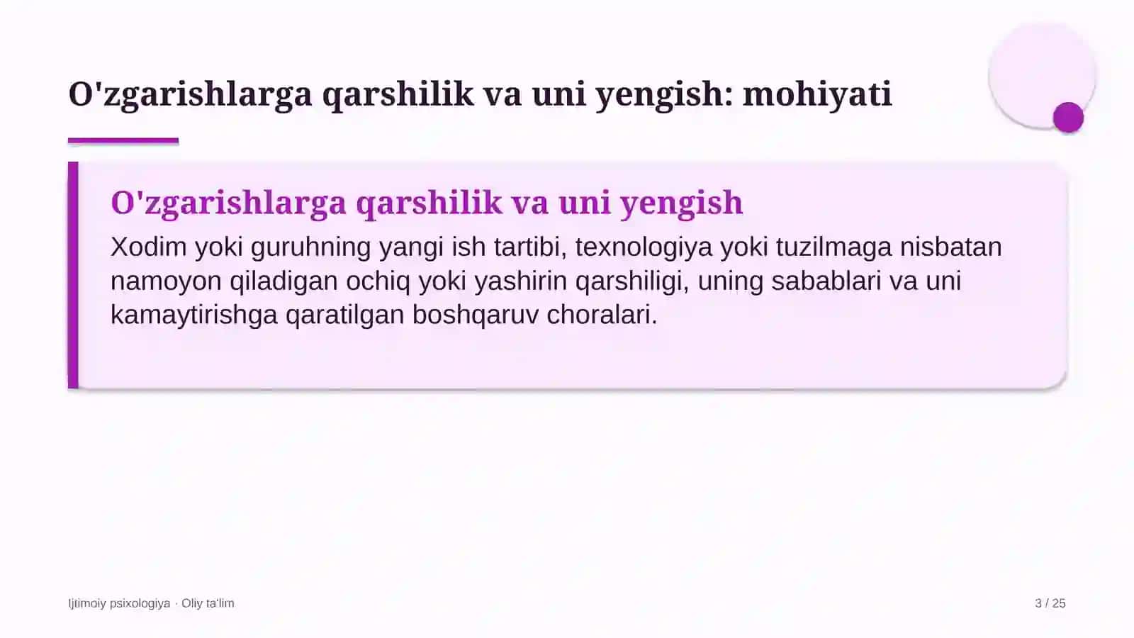 sanitar tozalash korxonalarida o'zgarishlarga qarshilik va uni yengish 1157 3