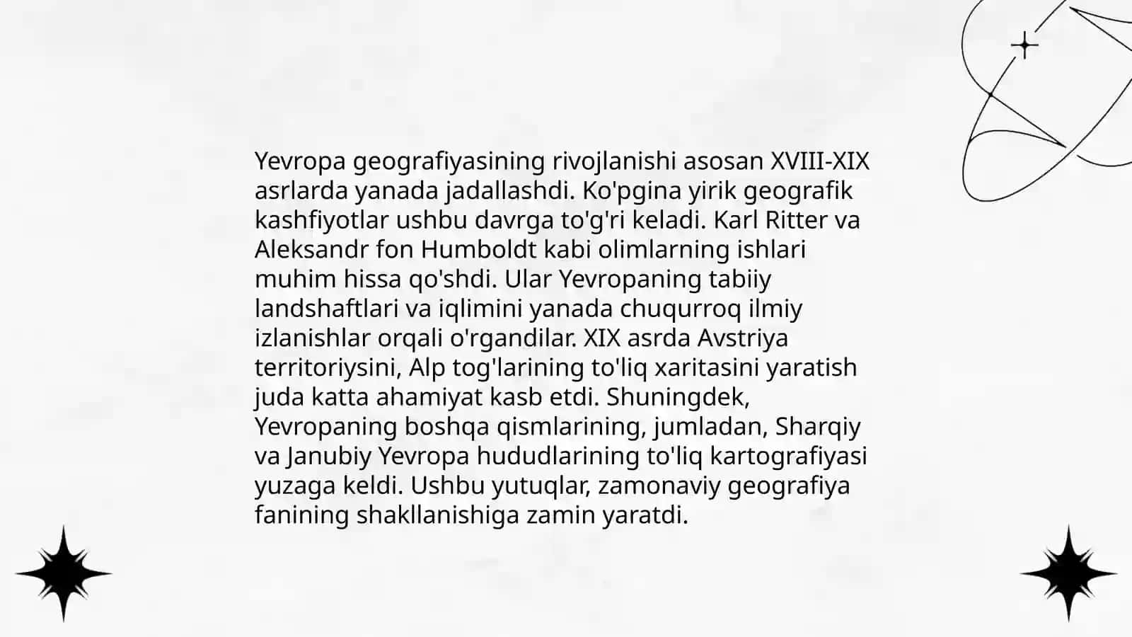Geografiya fanining rivojlanishidagi yangi davr XVII-XIX asrlar 3