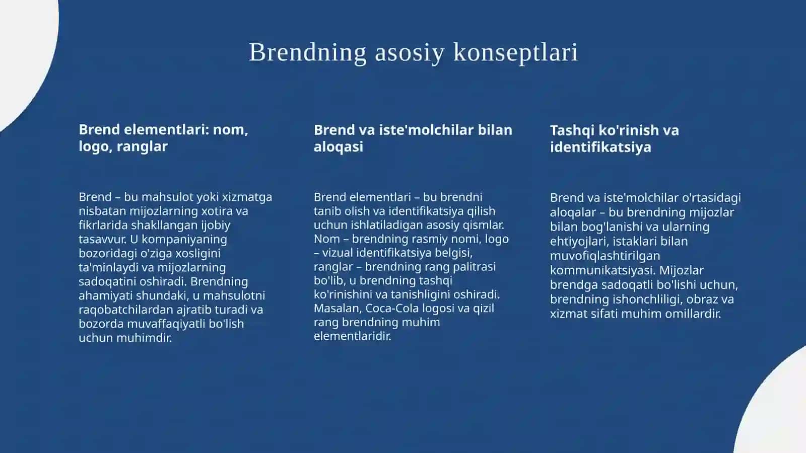 Brend menejmenti va istemolchi sadoqatini shakllantirish 3