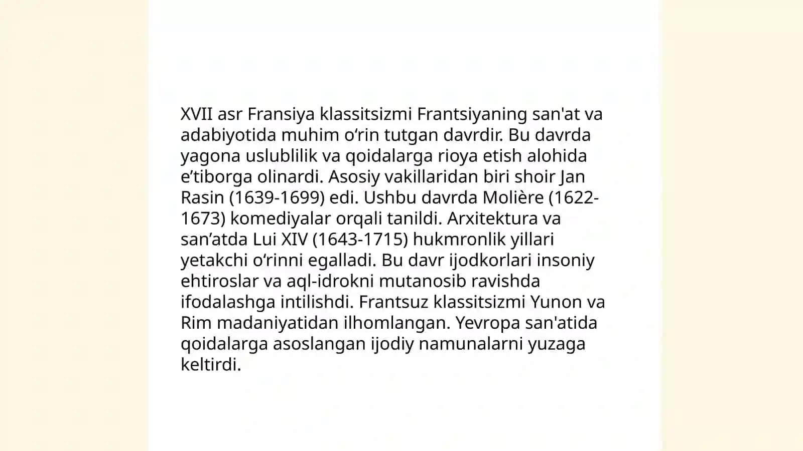 XVII asr Fransuz adabiyoti 3
