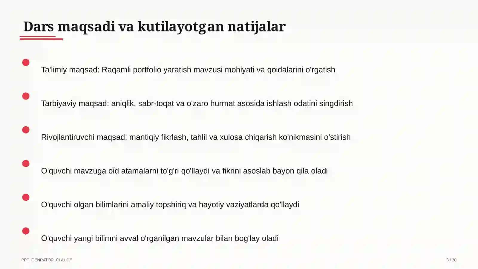 Raqamli portfolio yaratish mavzusi 3