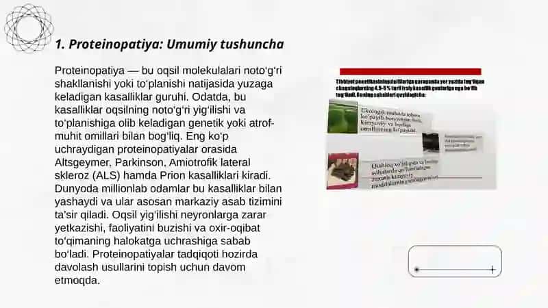 Irsiy proteinopatiyalar. 3