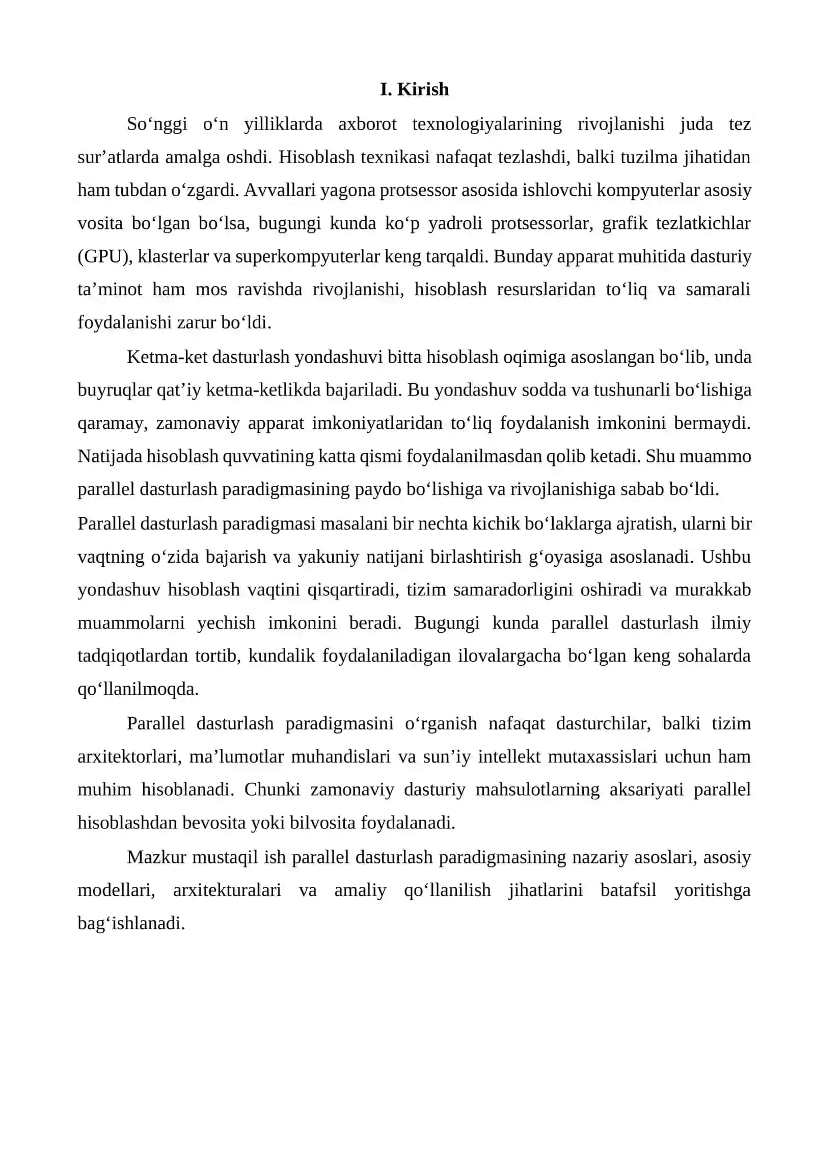 Parallel dasturlash paradigmasi 3