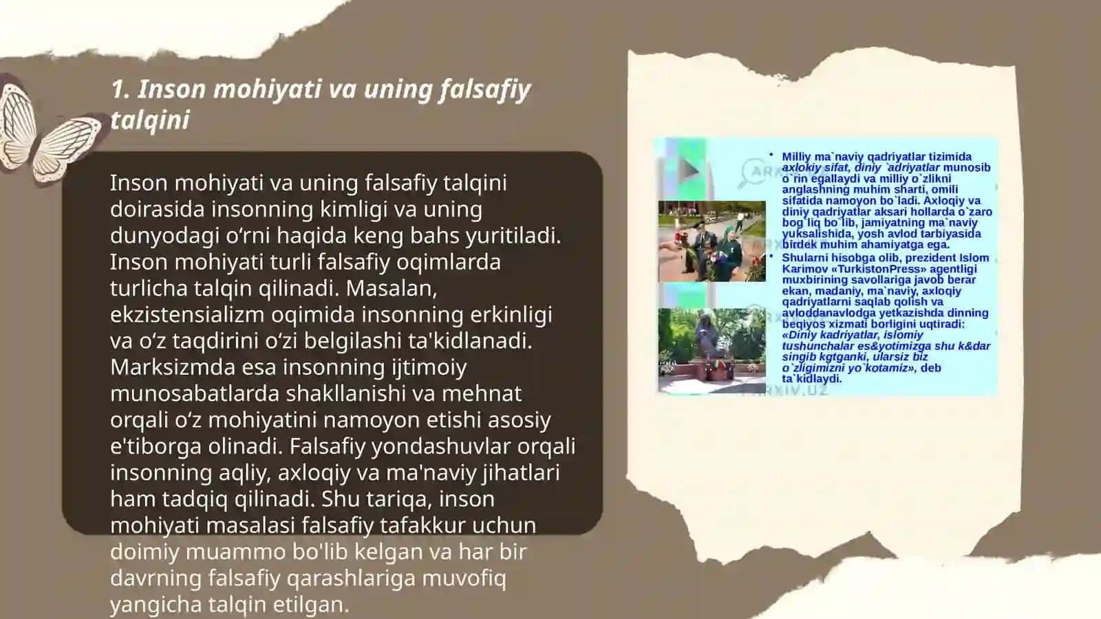 Inson falsafasi va qadriyatlar 3