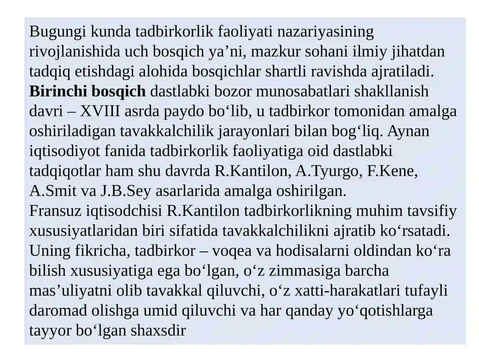 Tadbirkorlik Faoliyati 3