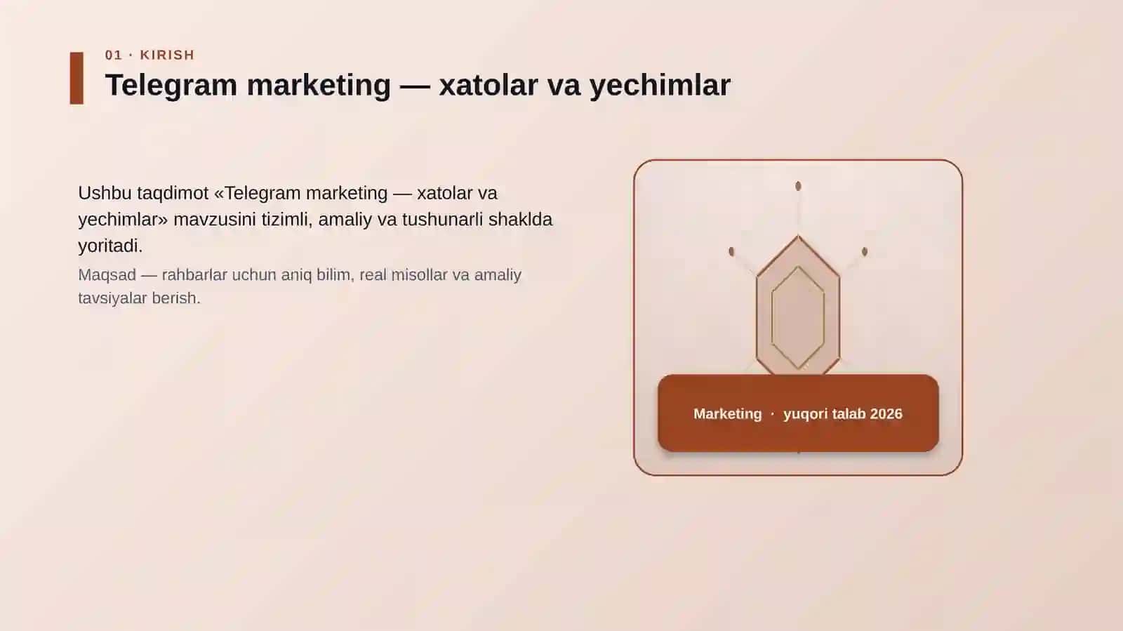 Telegram marketing — xatolar va yechimlar 3