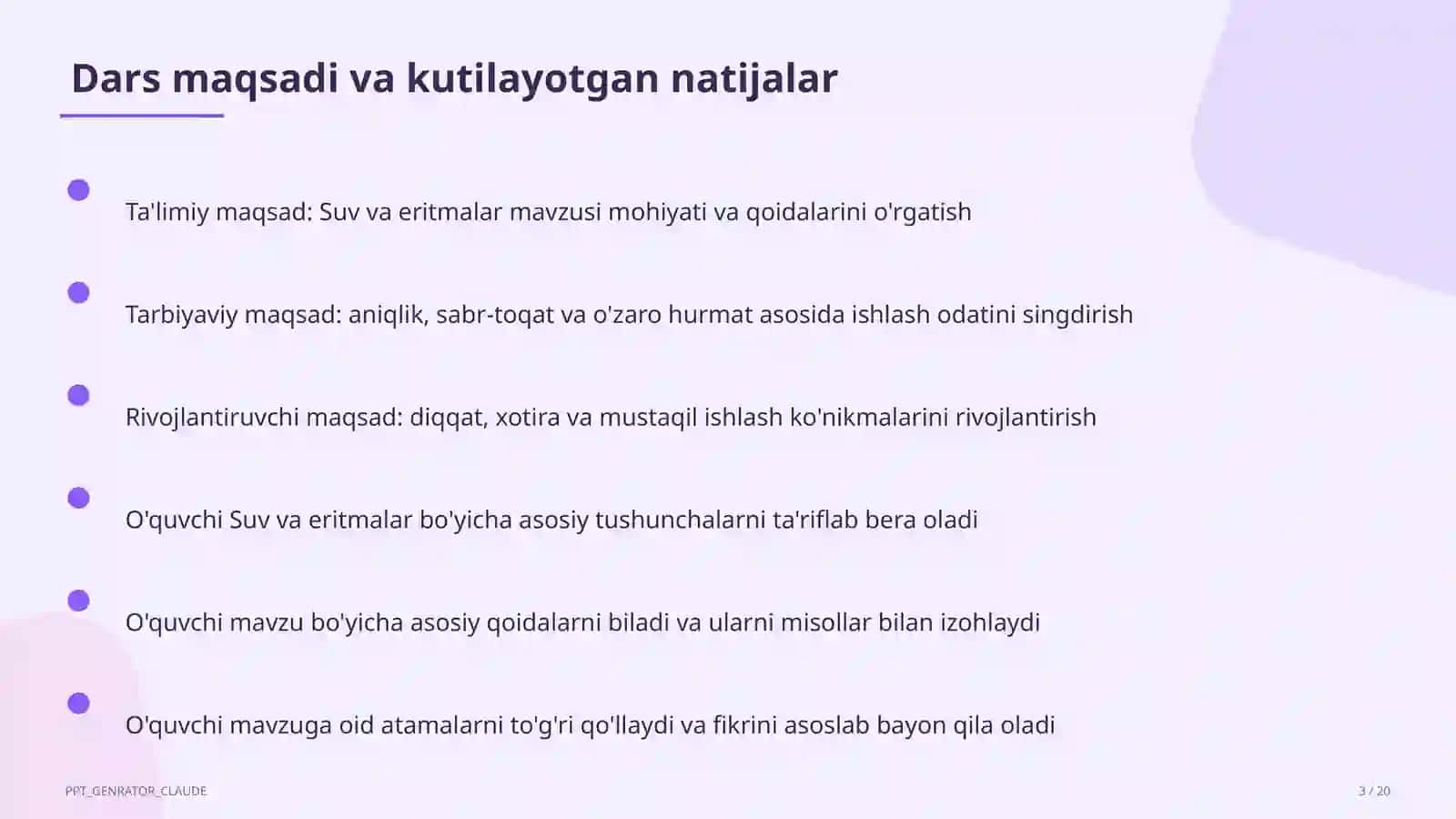 Suv va eritmalar (7-sinf) 3