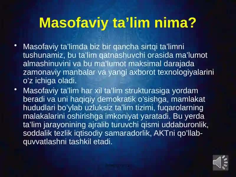 Masofaviy ta’lim 3