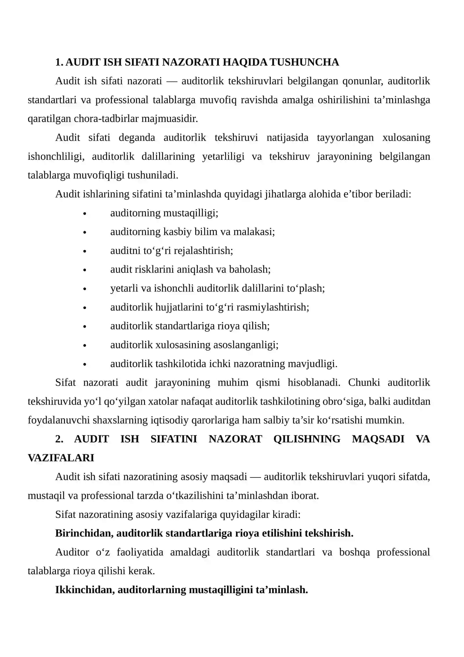 Audit ish sifati nazorati 3