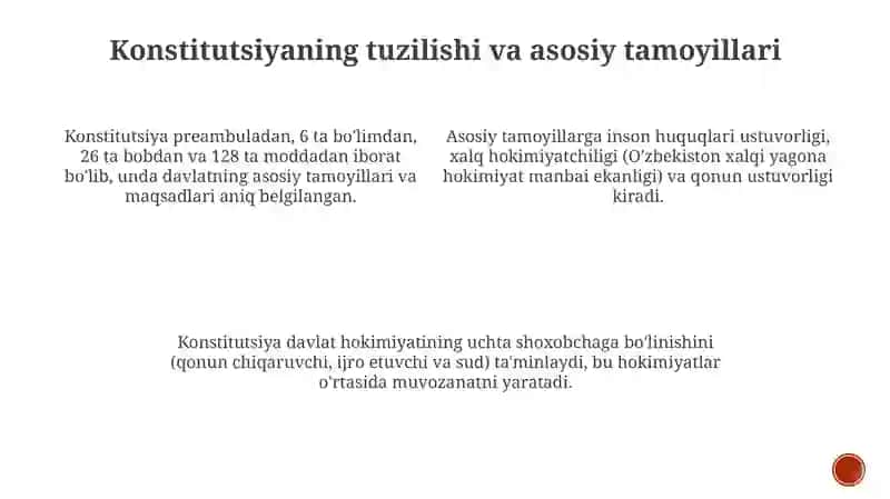 O'zbekiston Respublikasi Konstitutsiyasi 3