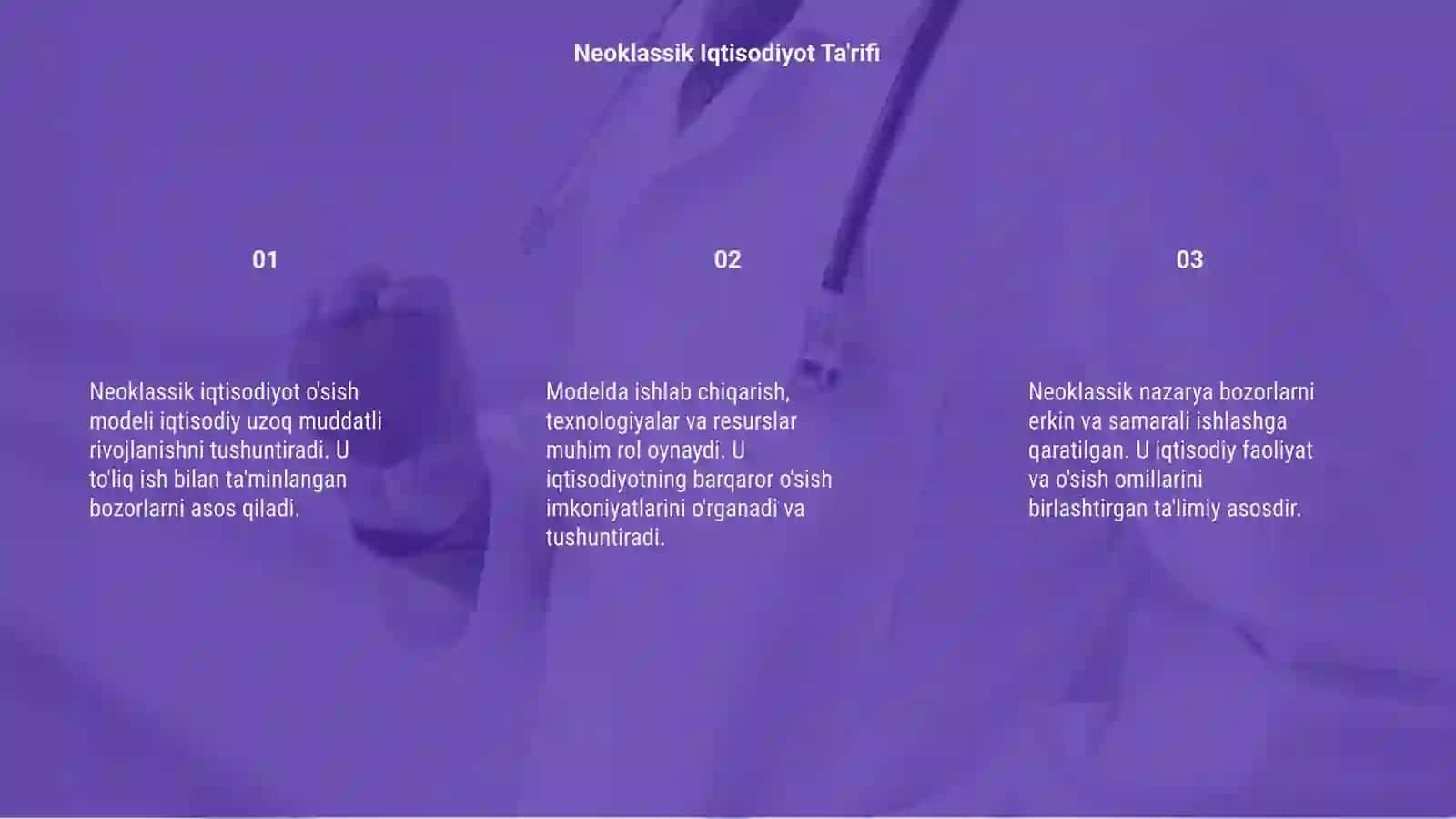 Neoklassik iqtisodiyot o'sish modelari 3