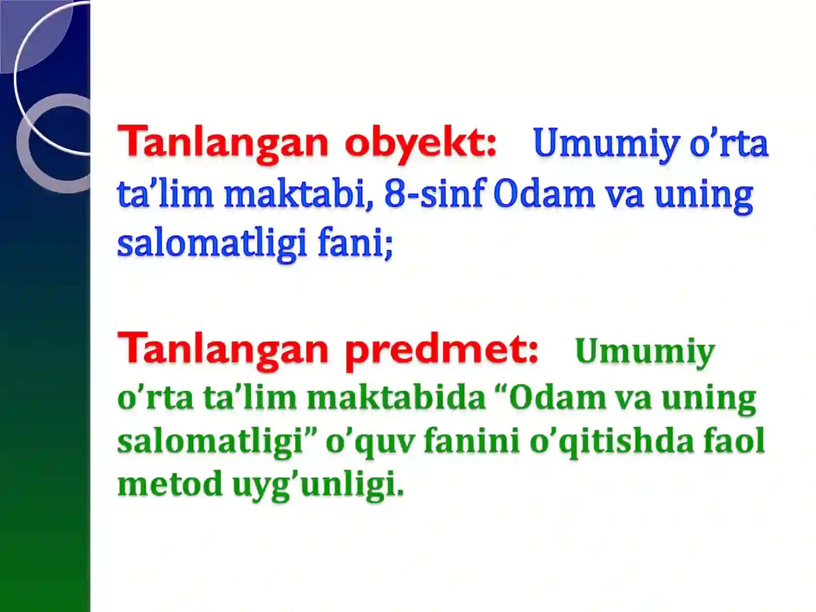 QOn aylanish tizimini o’qitishda faol metodlardan foydalanish 3