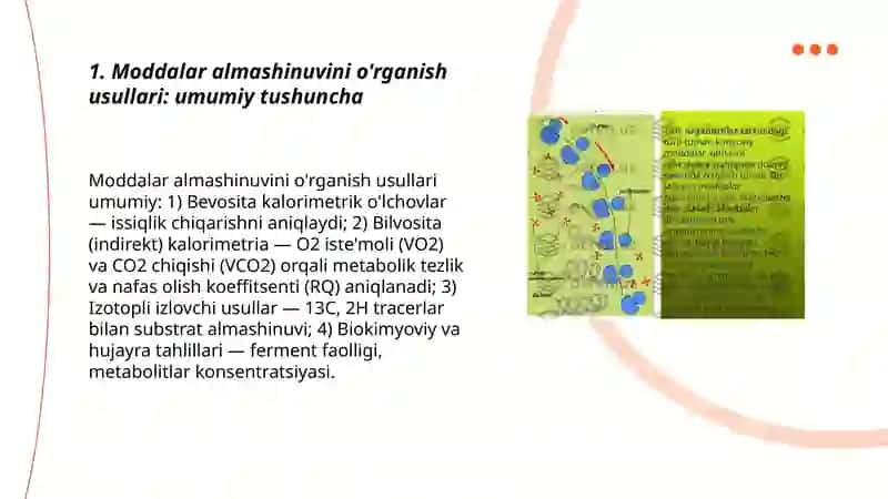 Moddalar Almashinuvini O'rganish Uslublari 3
