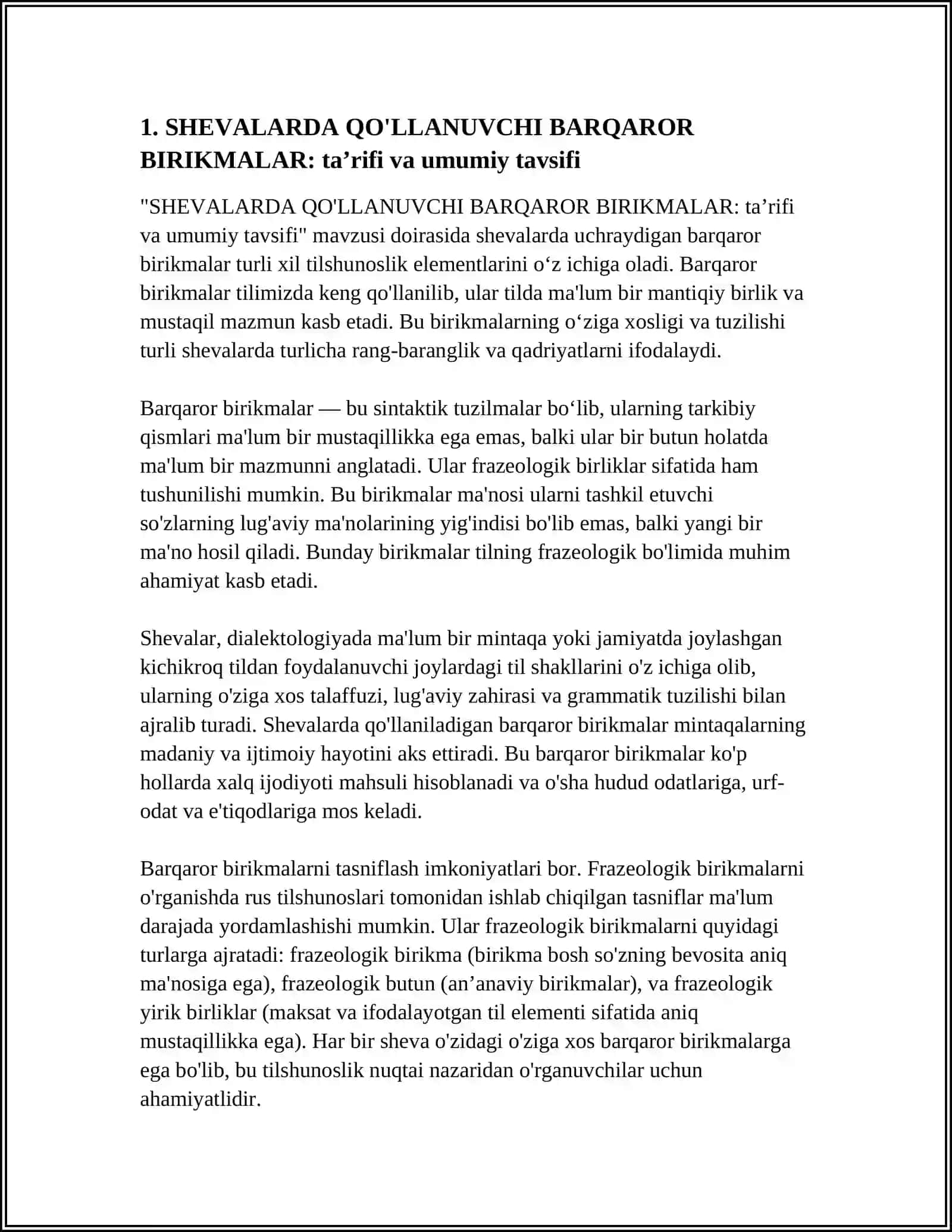 SHEVALARDA QO'LLANUVCHI BARQAROR BIRIKMALAR 3