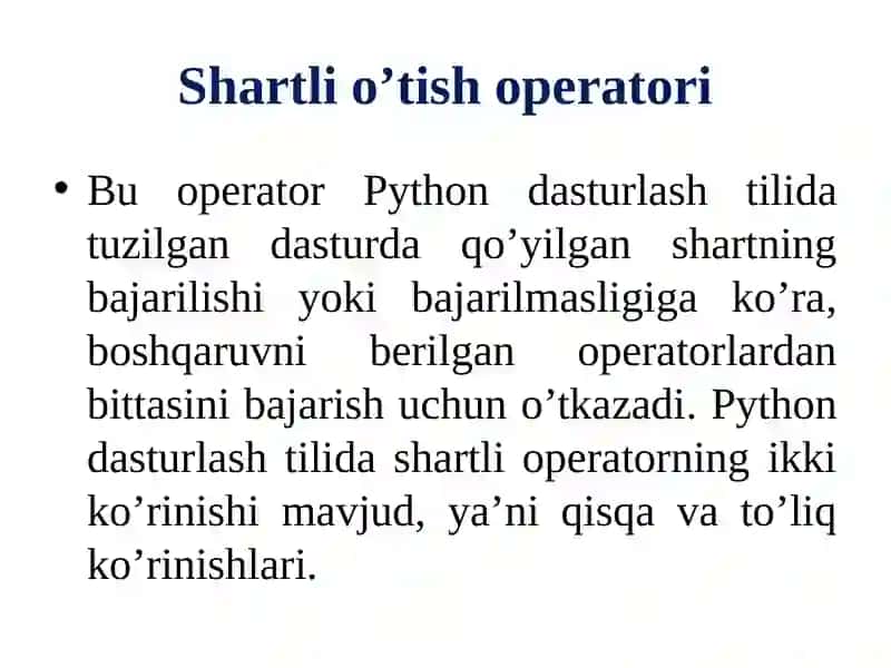 Python dasturlash tili 3