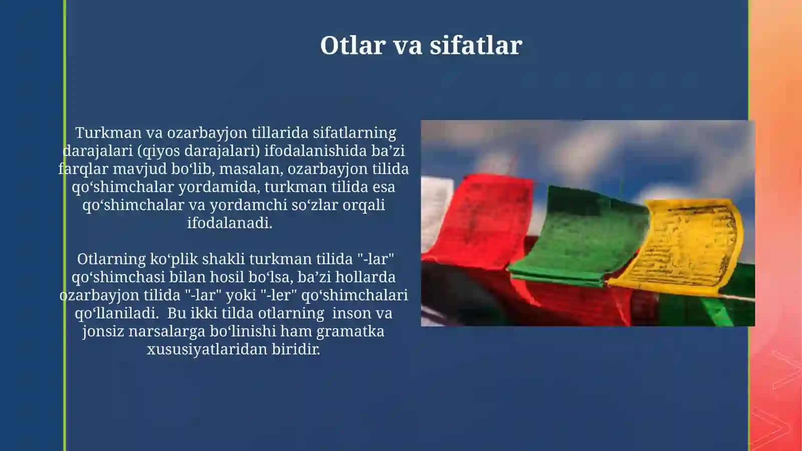 Turkman va ozarboyjon tillarining grommatik xususiyatlari 3