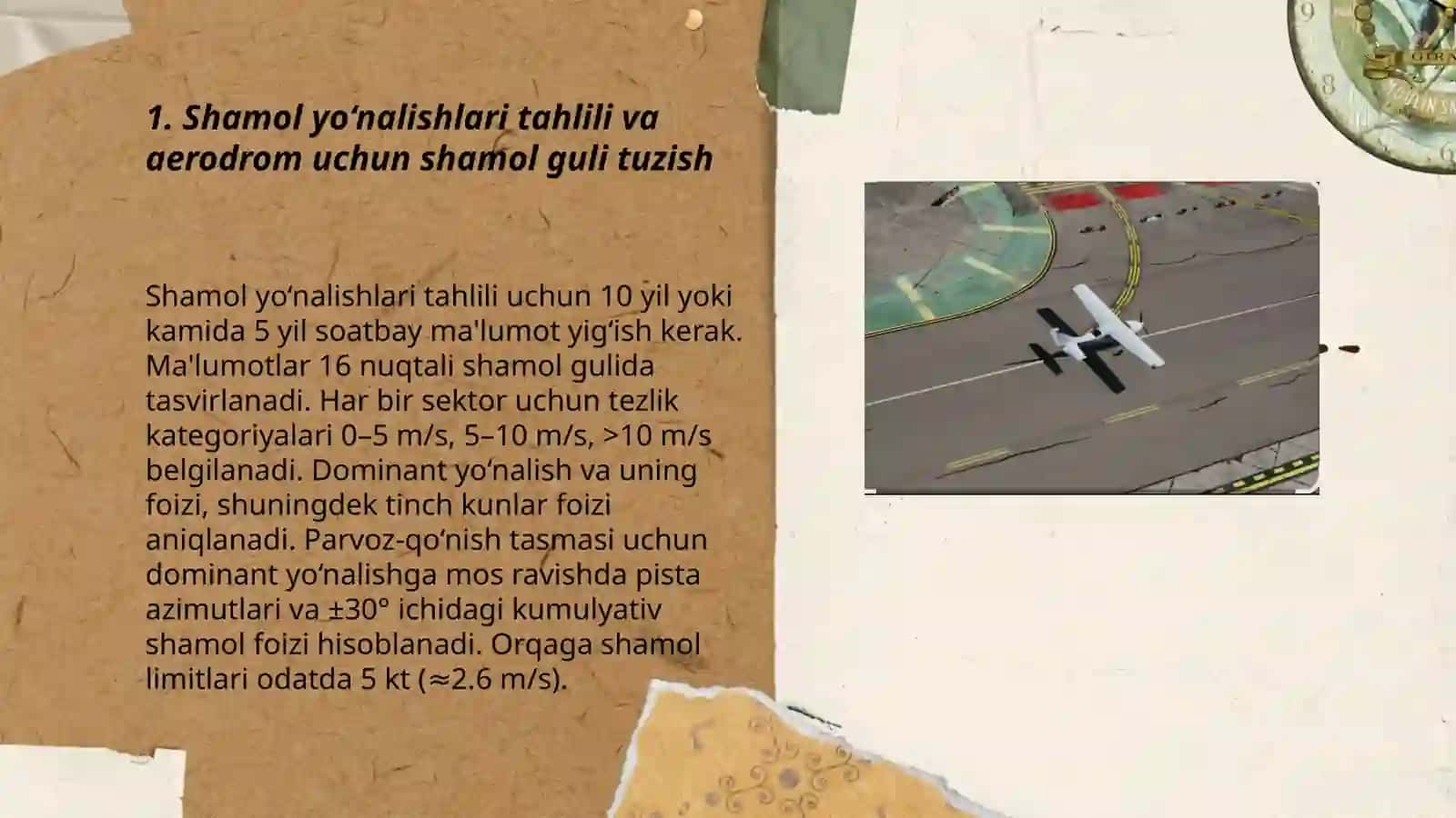Parvoz qilish-qo‘nish tasmasi loyihalash 3