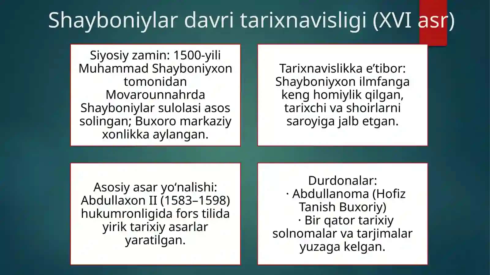 XVI—XIX ASRLARDA TARIXSHUNOSLIK 3