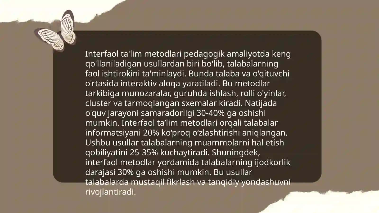 Taʼlim Metodlari va Vositalari 3