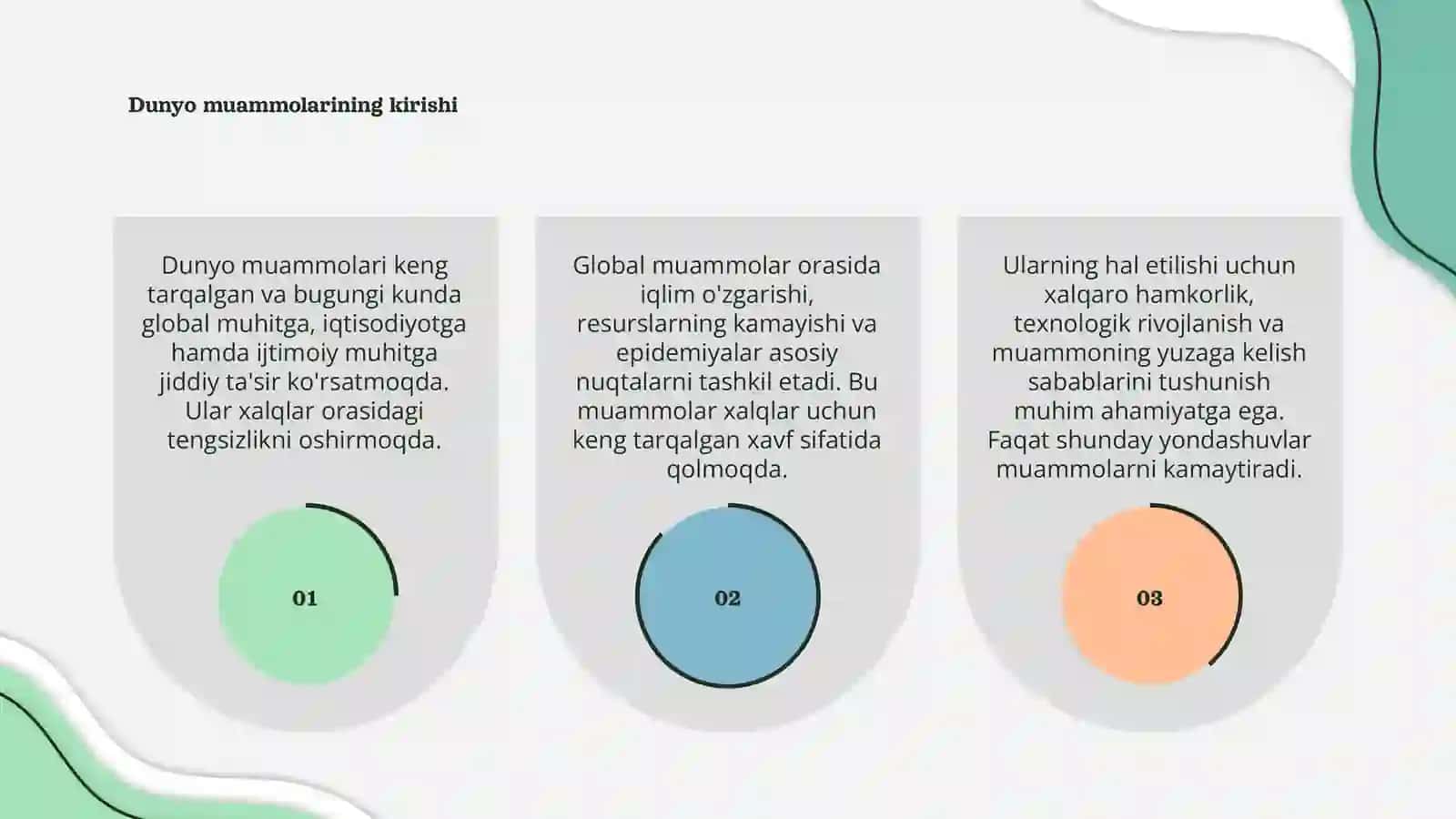 Global muammolar 3