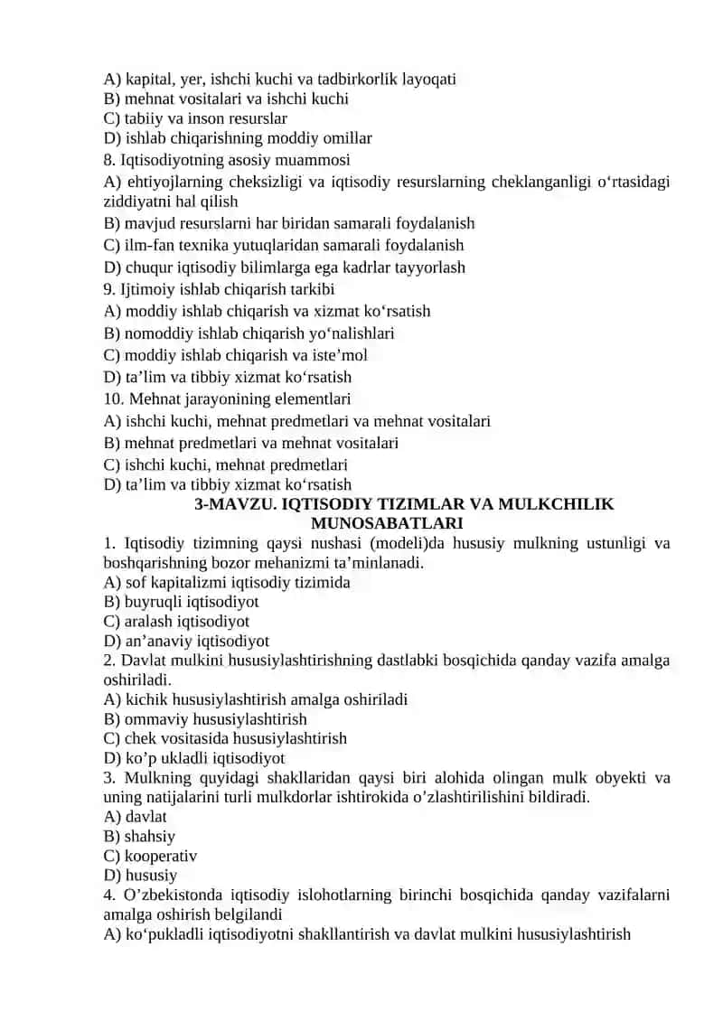 IQTISODIYOT NAZARIYASI FANINING PREDMETI VA BILISH USLUBLARI 3