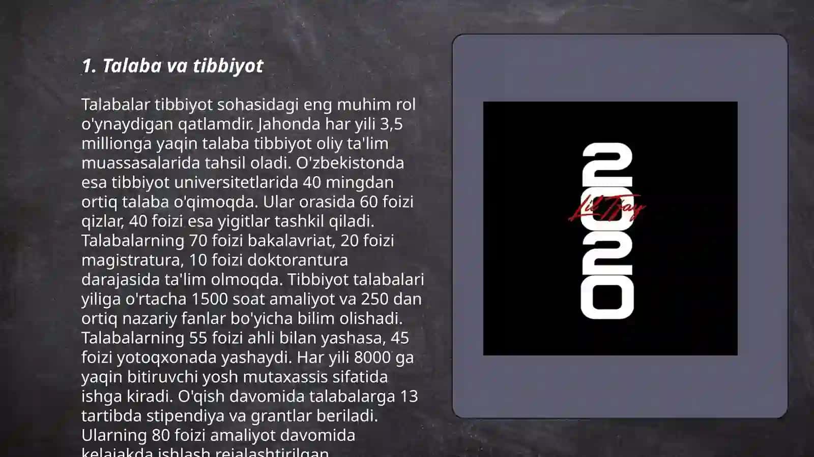 Talaba va Tibbiyot 3