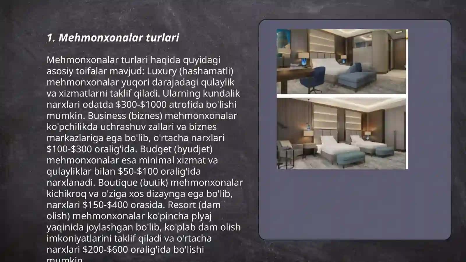 Mehmonxonalar turlari 3