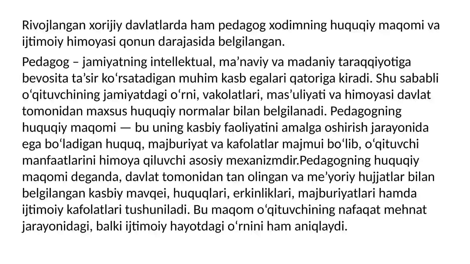 Pedagogika boʻyicha slayd 3