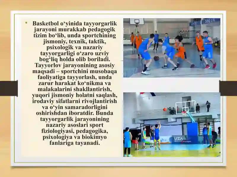 Basketbol o‘yinida tayorgarlik turlarining o‘rni va axamiyati 3