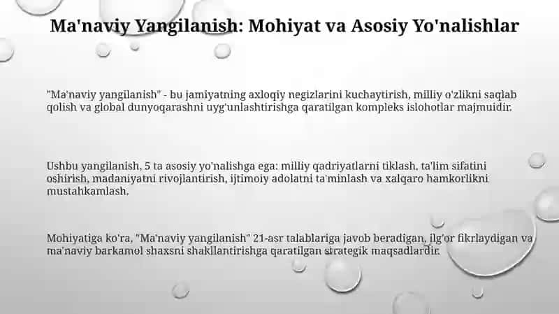 Ma'naviy Yangilanish 3